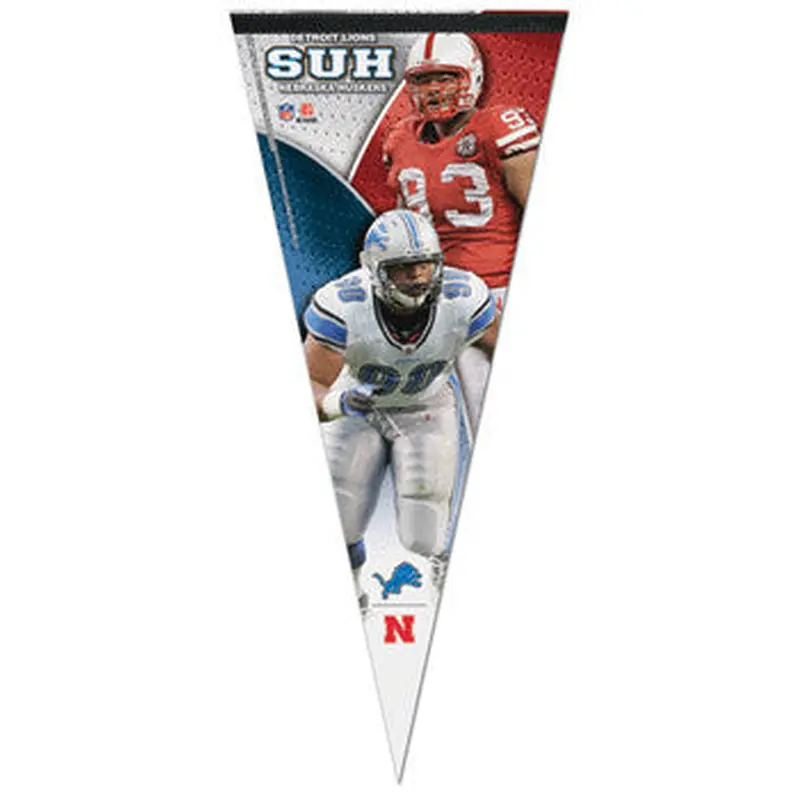 Ndamukong Suh "Husker/Lion" EXTRA-LARGE Premium Felt Pennant