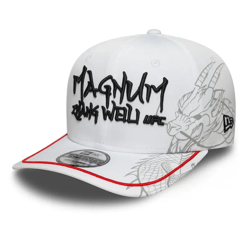 UFC Ultimate Fighting Zhang Weili White 9SEVENTY Stretch Snap Adjustable Cap