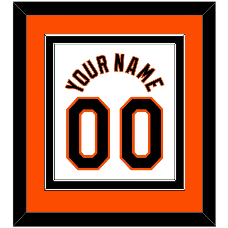 Baltimore Name & Number - Home White (1998-2003) - Double Mat 2