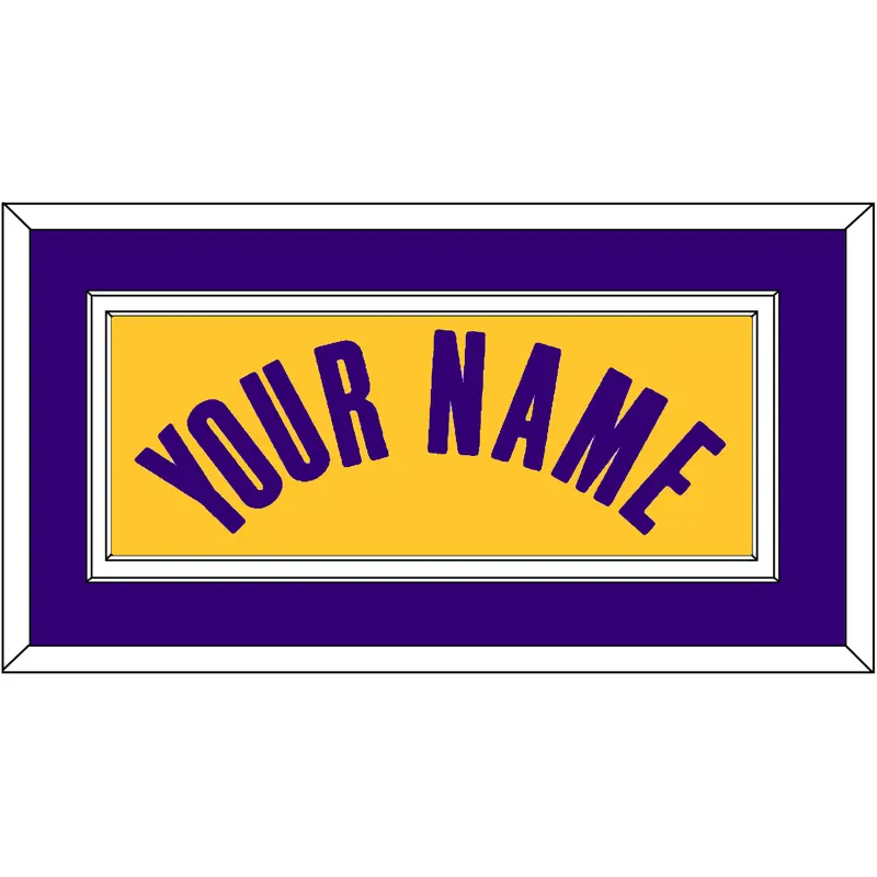 Los Angeles Name - Yellow Icon - Double Mat 3