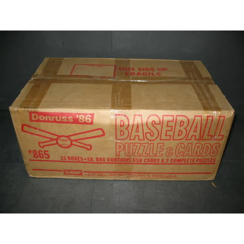 1986 Donruss Baseball Factory Set Case (15 Sets)