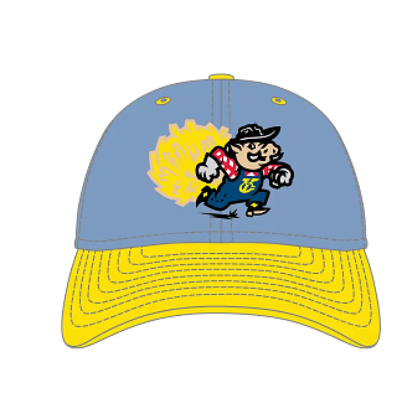 Amarillo Sod Poodles New Era 39THIRTY Yellow City Pigweeds Cap