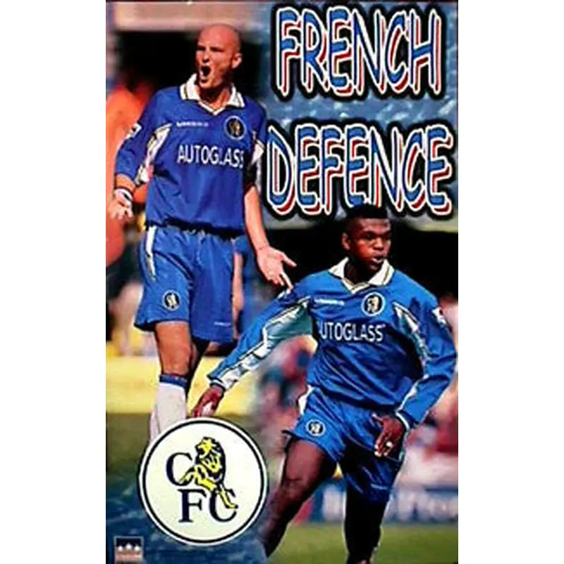 Chelsea FC "French Defence" (Leboeuf, Desailly) EPL Football Action Poster - Starline 1999