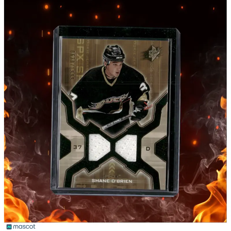 2006-07 Upper Deck SPx Shane O'Brien Jersey Rookie 0630/1999 #155