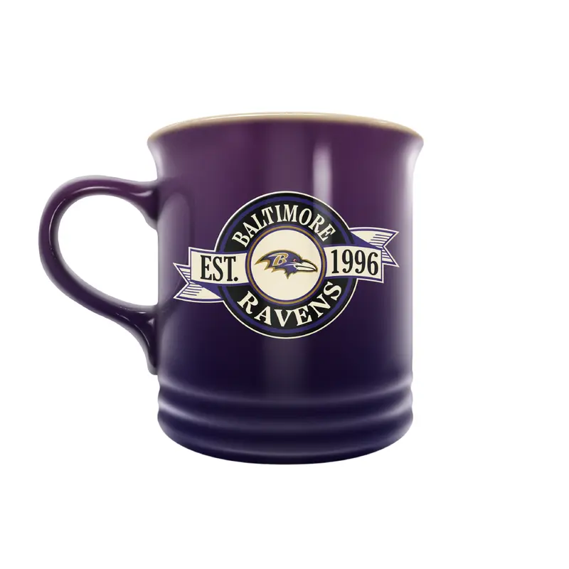 NFL Baltimore Ravens 14 oz Stoneware Mug Banner Design