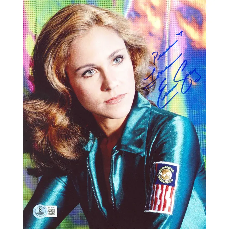 Erin Gray Buck Rogers 25th Century "Peace & Love" Signed 8x10 Photo BAS #BP71540