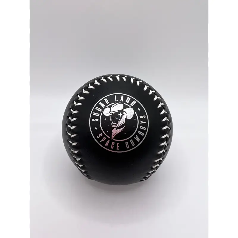 Sugar Land Space Cowboys Rawlings Ball Silver Slice