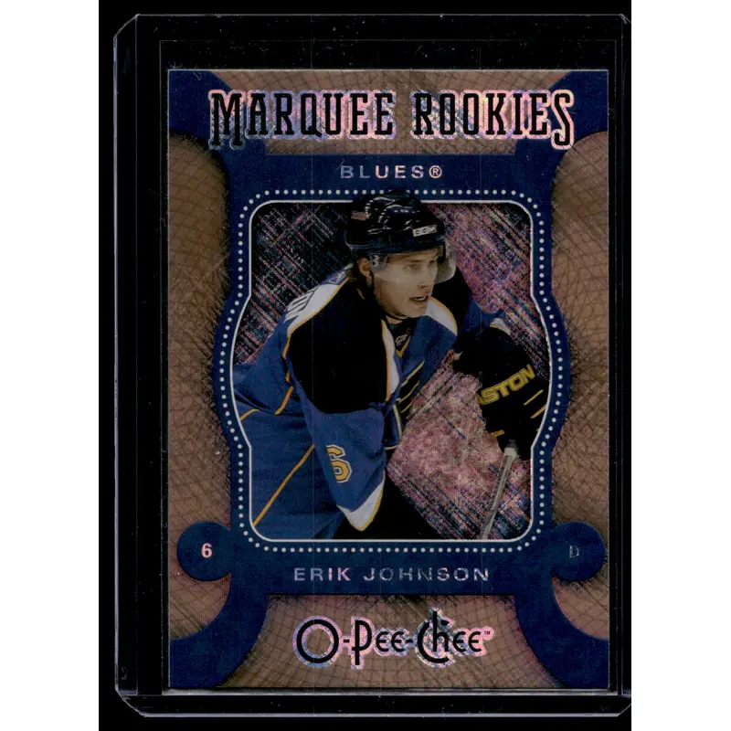 2007-08 O-Pee-Chee - Silver - Marquee Rookies - Erik Johnson #591 RC