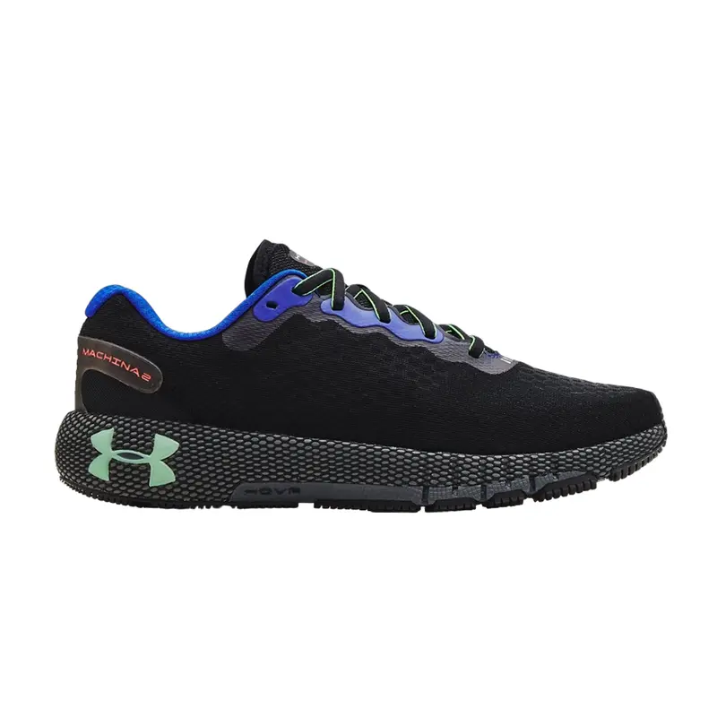 UNDER ARMOUR MENS TENNIS SHOE BLACK UA HOVR MACHINA 2, 3023539-003