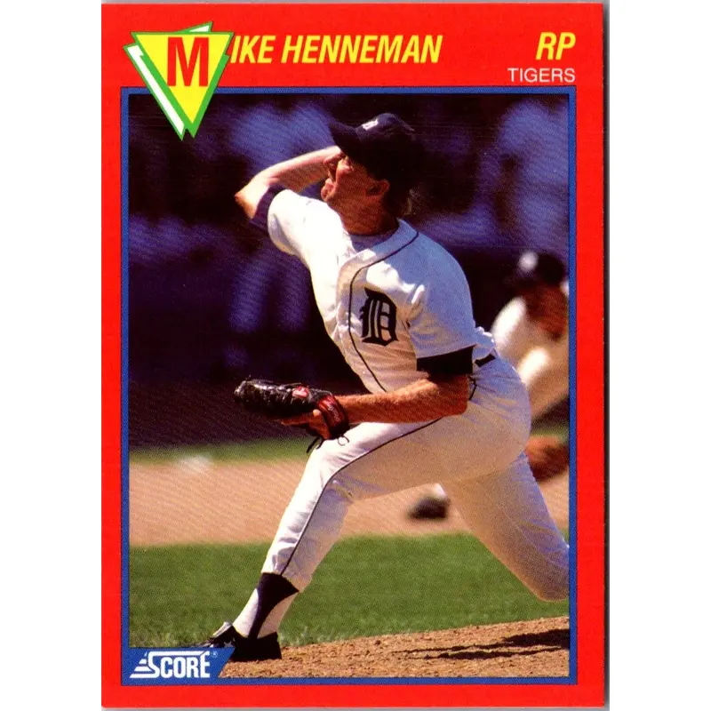 1989 Score Baseball's 100 Hottest Players Mike Henneman #59