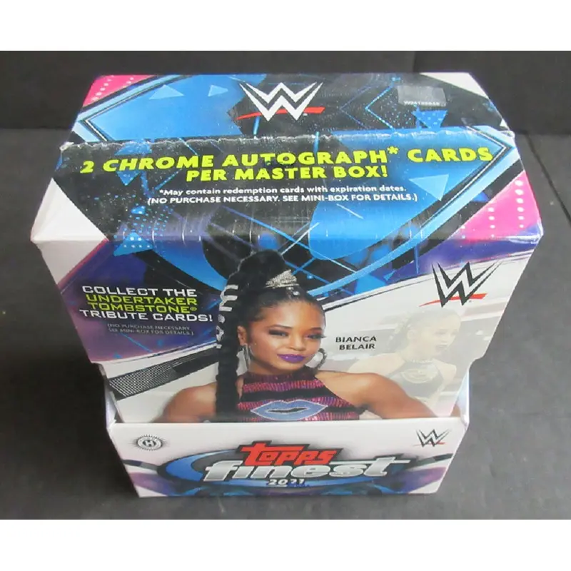 2021 Topps Finest WWE Wrestling Box (Hobby) (2/6/5)