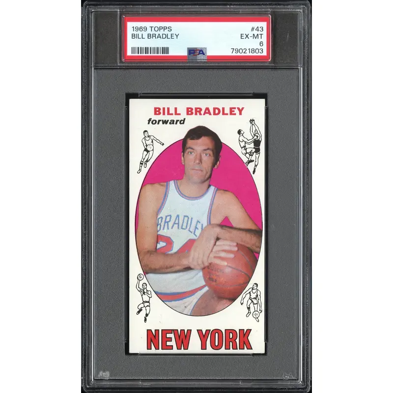 Bill Bradley 1969 Topps #43 PSA 6 Ex-Mint