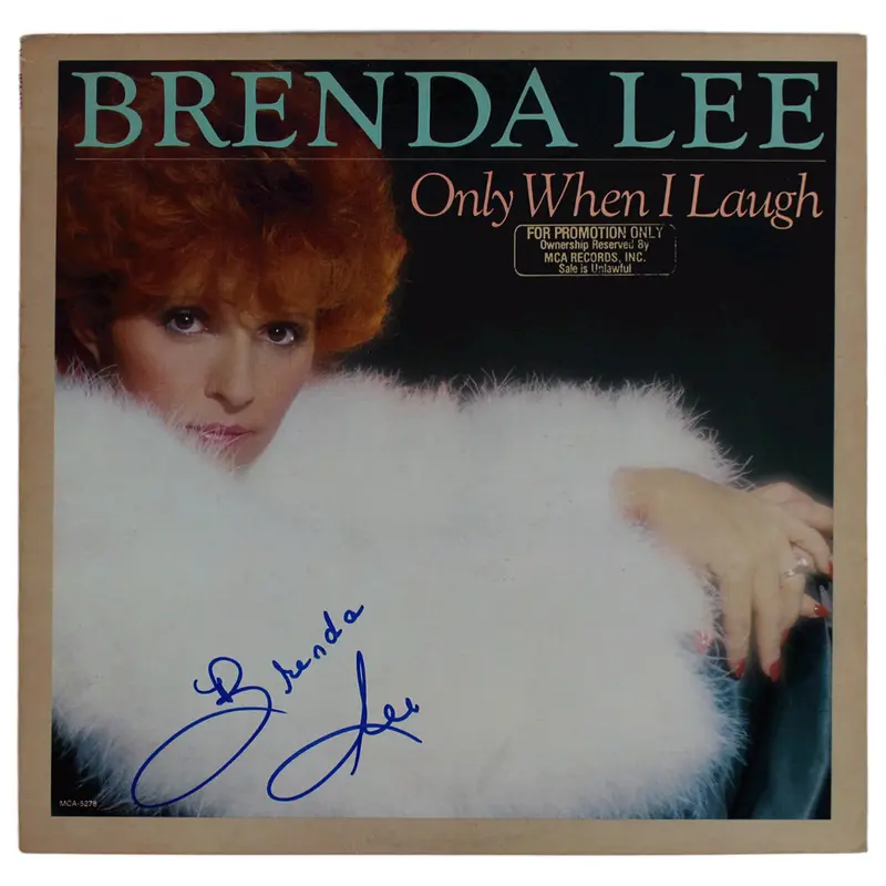 Brenda Lee Authentic Signed Only When I Laugh Album Cover BAS #BG90678