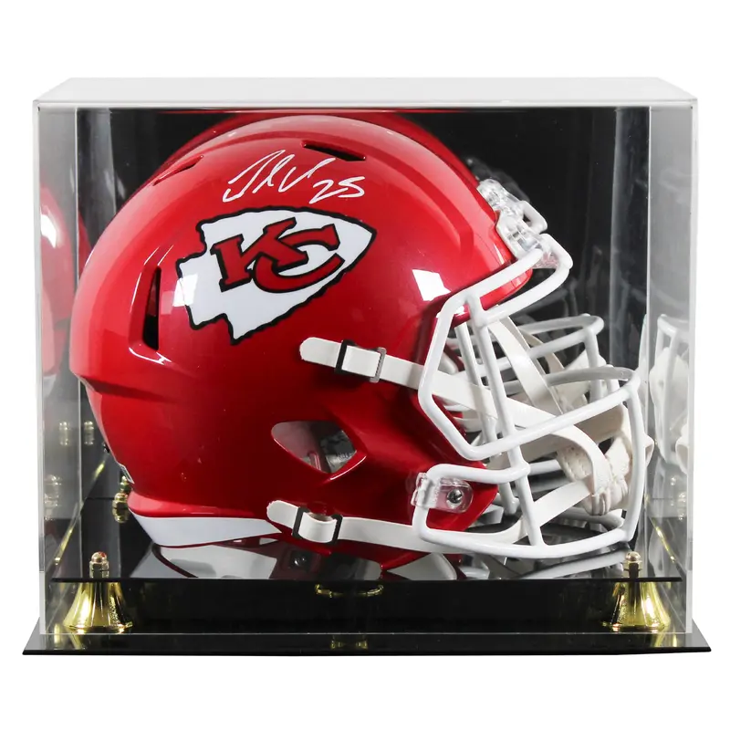 Chiefs Jamaal Charles Signed Full Size Speed Rep Helmet W/ Case BAS Witnessed