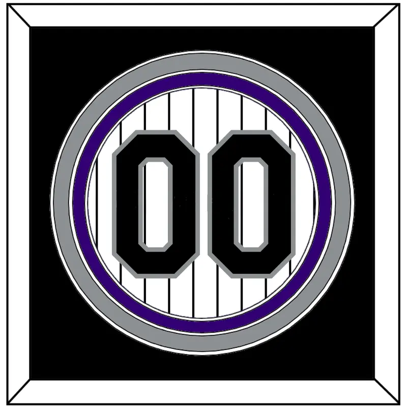 Colorado Number - Home White Pinstripes - Triple Mat 3
