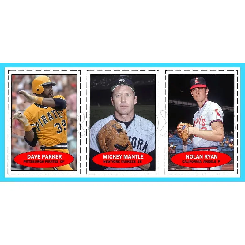Mantle Ryan Parker 1971 Bazooka Panel #2 Custom Card - 4718