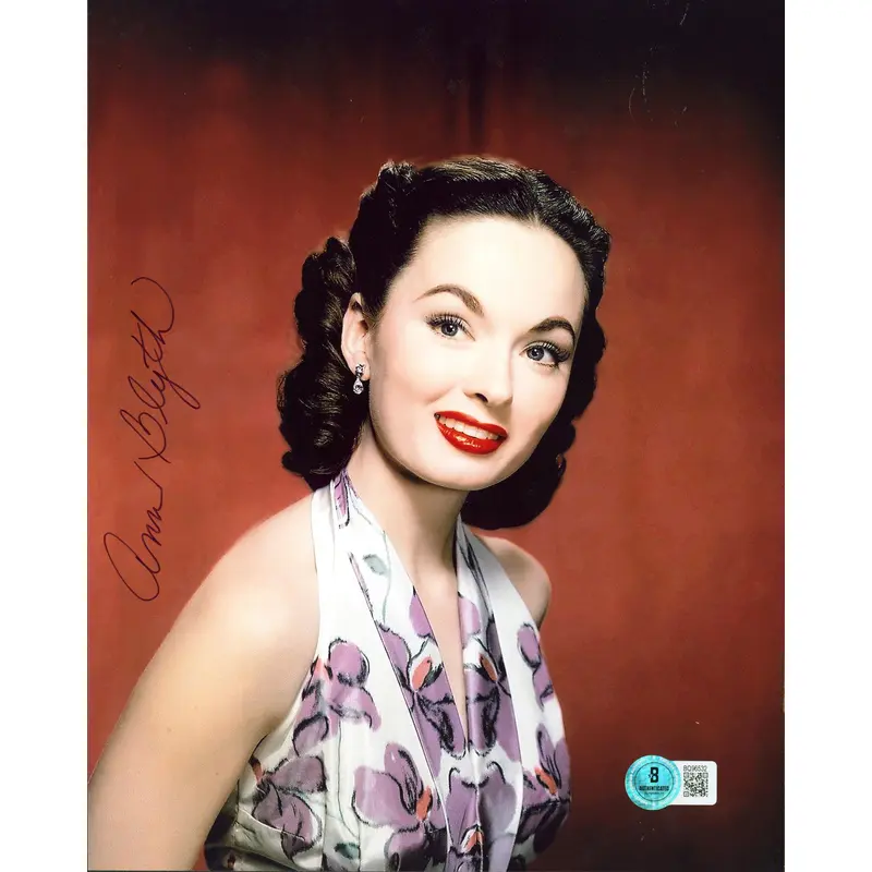 Ann Blythe Mildred Pierce Authentic Signed 8x10 Vertical Photo Autographed BAS 4