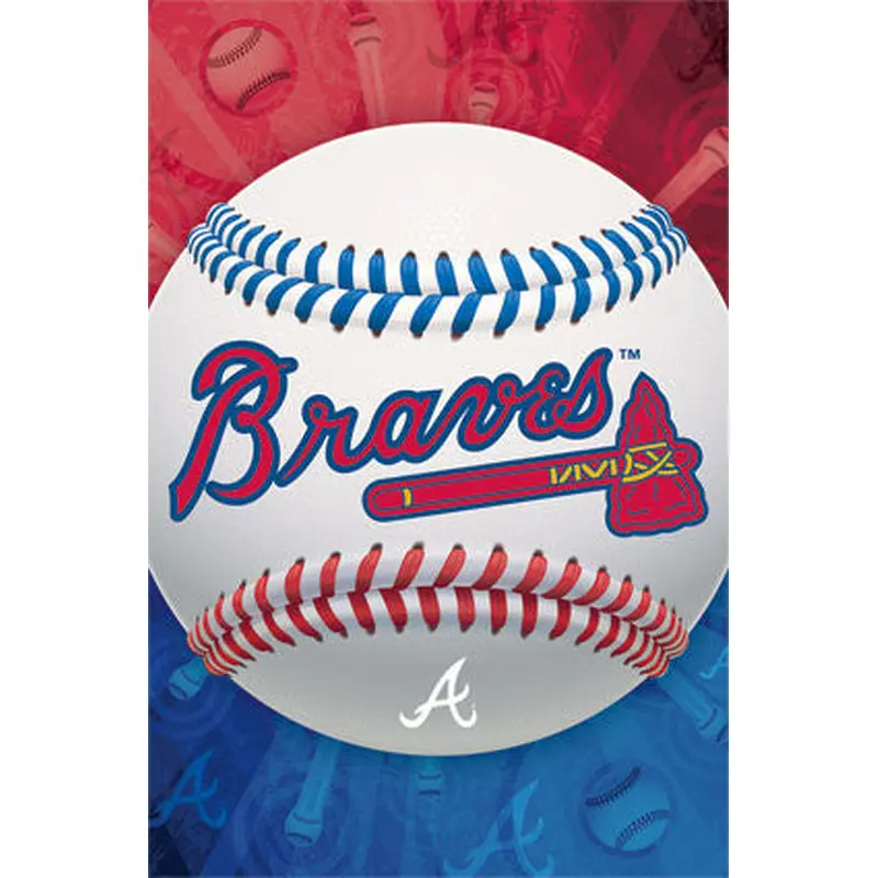 Atlanta Braves Official MLB Baseball Team Logo Premium Poster - Trends International