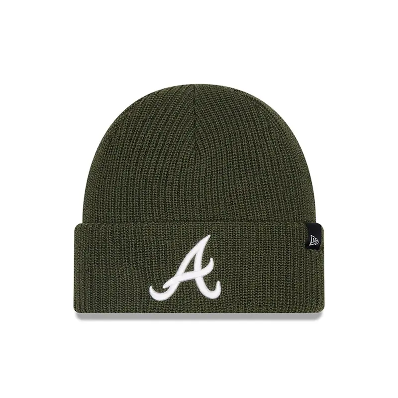 Atlanta Braves Merino Wool Knit Green Beanie Hat