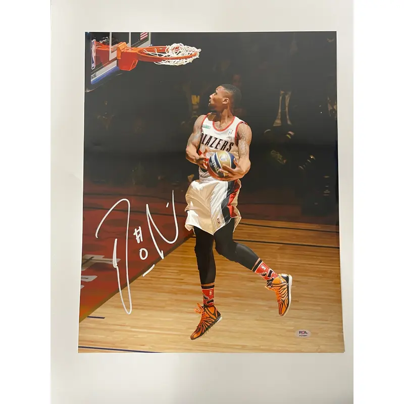 Damian Lillard signed 16x20 photo PSA/DNA Portland Trailblazers Autographed