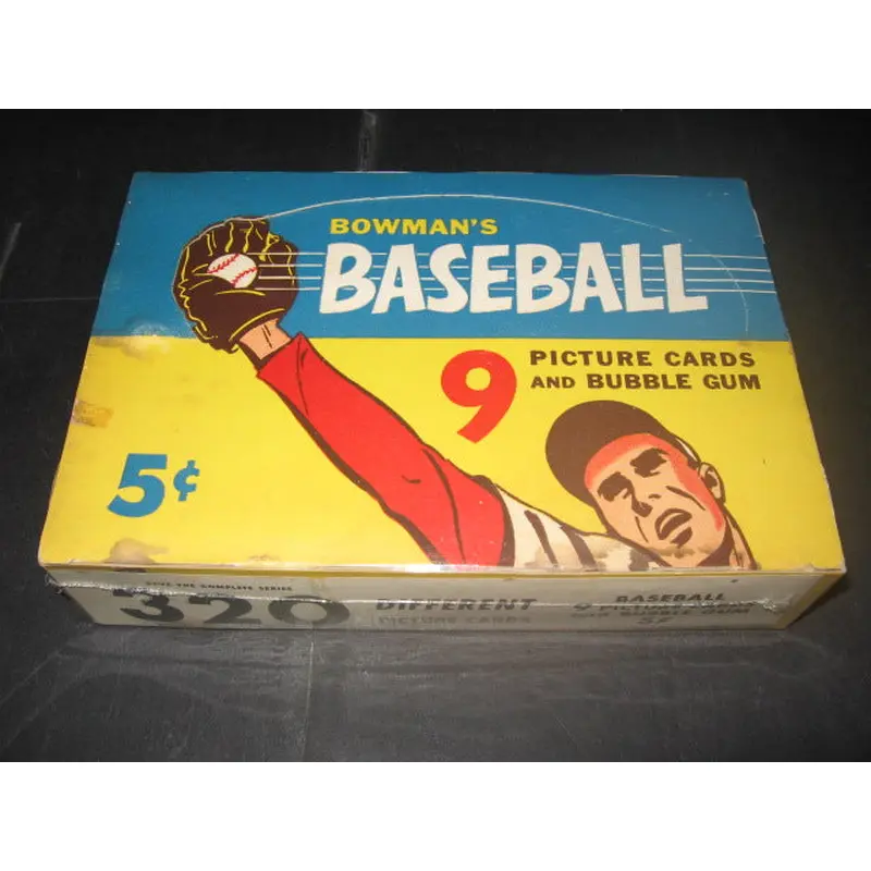 1955 Bowman Baseball Unopened 5 Cent Wax Box