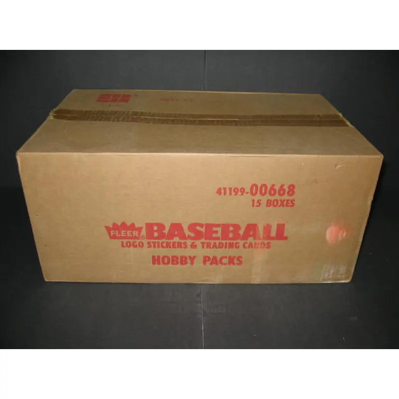 1986 Fleer Baseball Factory Set Case (15 Sets)