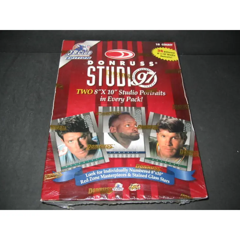 1997 Donruss Studio Football Box