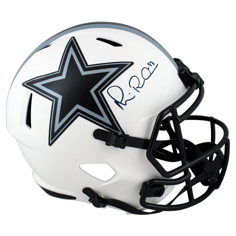 Cowboys Michael Irvin Authentic Signed Lunar Full Size Speed Rep Helmet BAS Wit