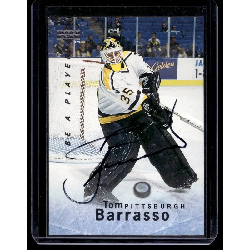 1995-96 Upper Deck Be a Player - Autographs - Tom Barrasso #S124