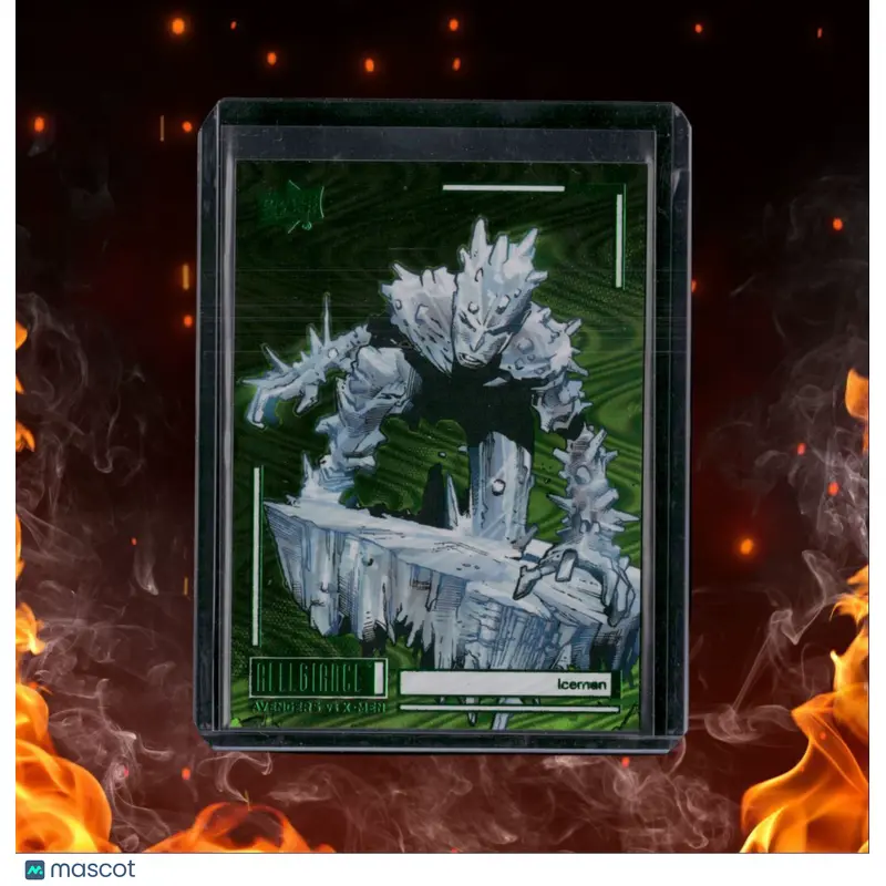 2022 UD Allegiance: Avengers Vs. X-Men Iceman Green Reality 201/249 #C79