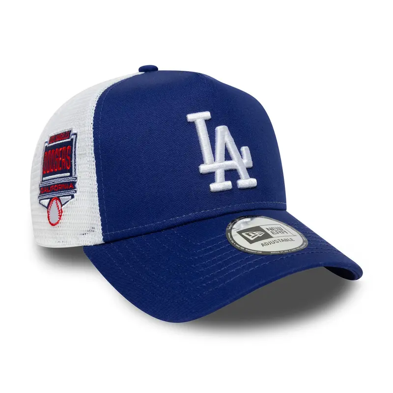 New Era - Los Angeles Dodgers - Side Patch - A-Frame Trucker Cap - Blue