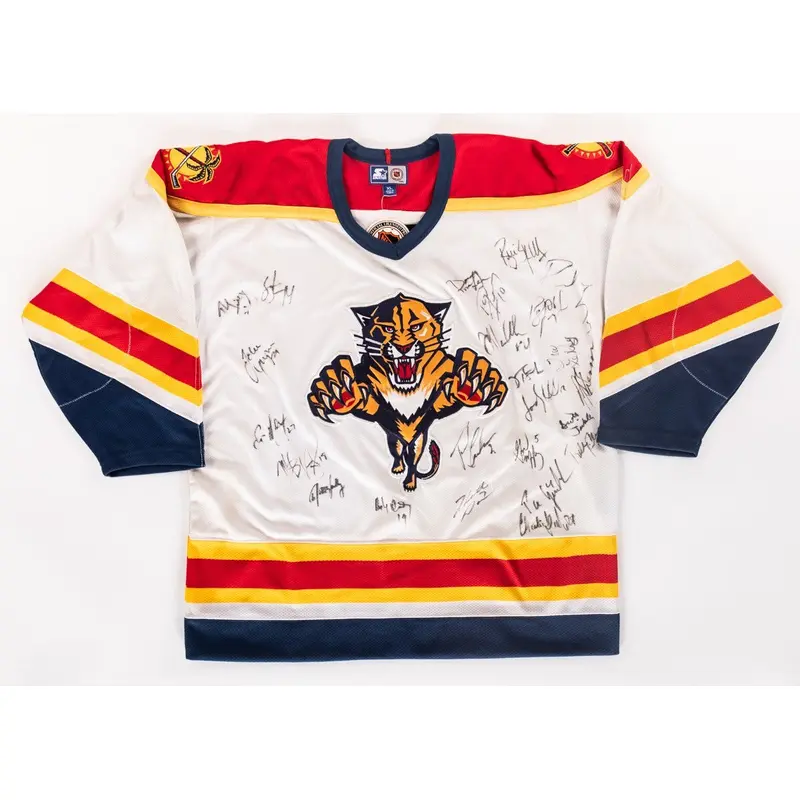 1994-95 Florida Panthers Team-Signed Authentic NHL Jersey Brian Skrudland LOA