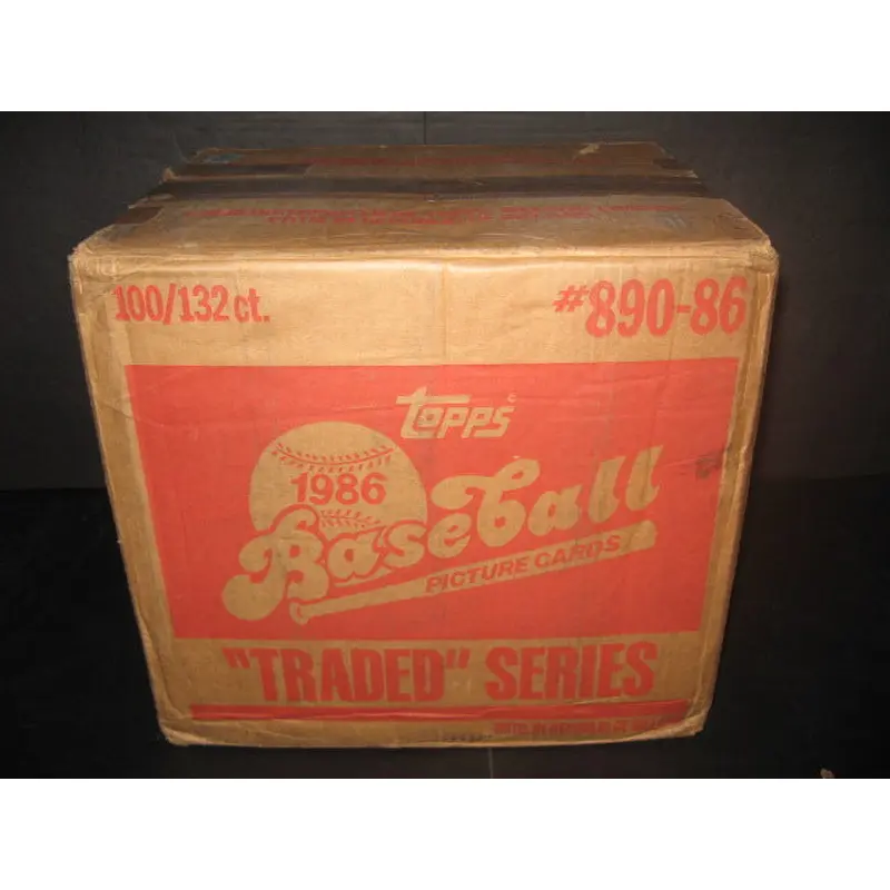1986 Topps Baseball Traded Factory Set Case (100 Sets) (Authenticate)