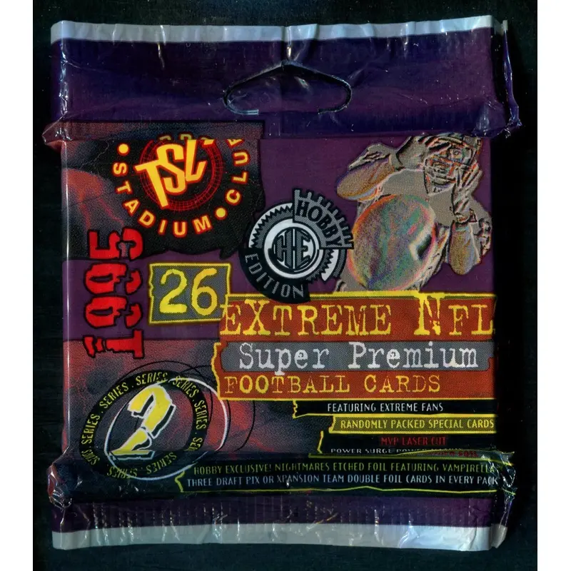 1995 Topps Stadium Club Football Unopened Series 2 Jumbo Pack (Hobby) (26)