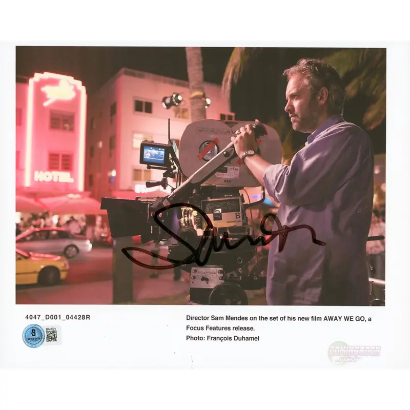 Sam Mendes Away We Go Authentic Signed 8.5x11 Horizontal Photo BAS #BR41021