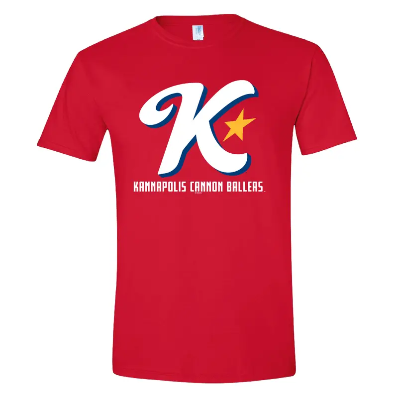 Adult Red Alt2 Logo Softstyle Tee