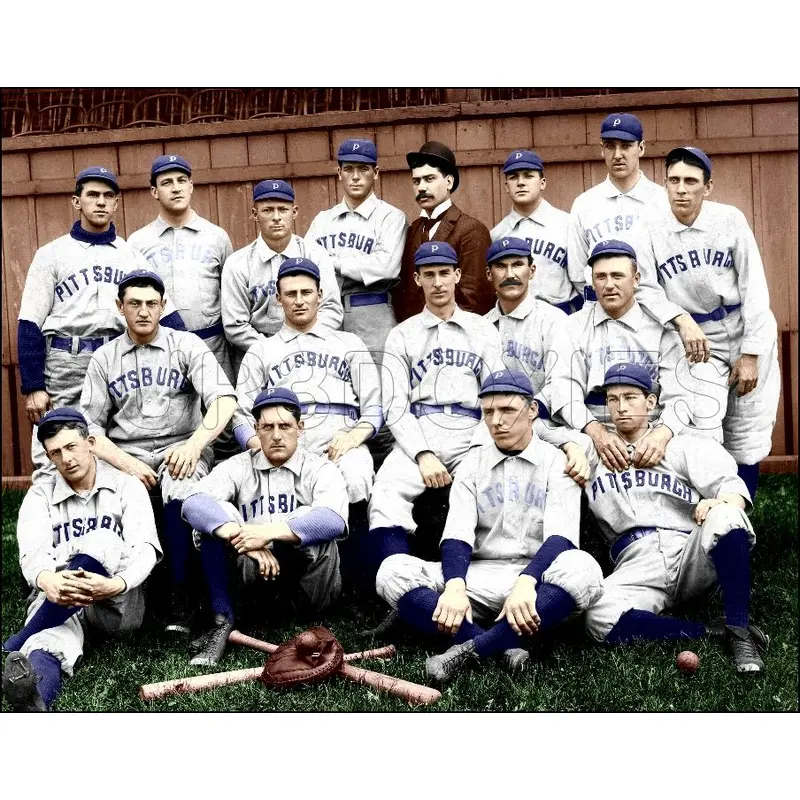 1896 Pittsburgh Pirates Colorized 11X14 Photo - Connie Mack - 2170