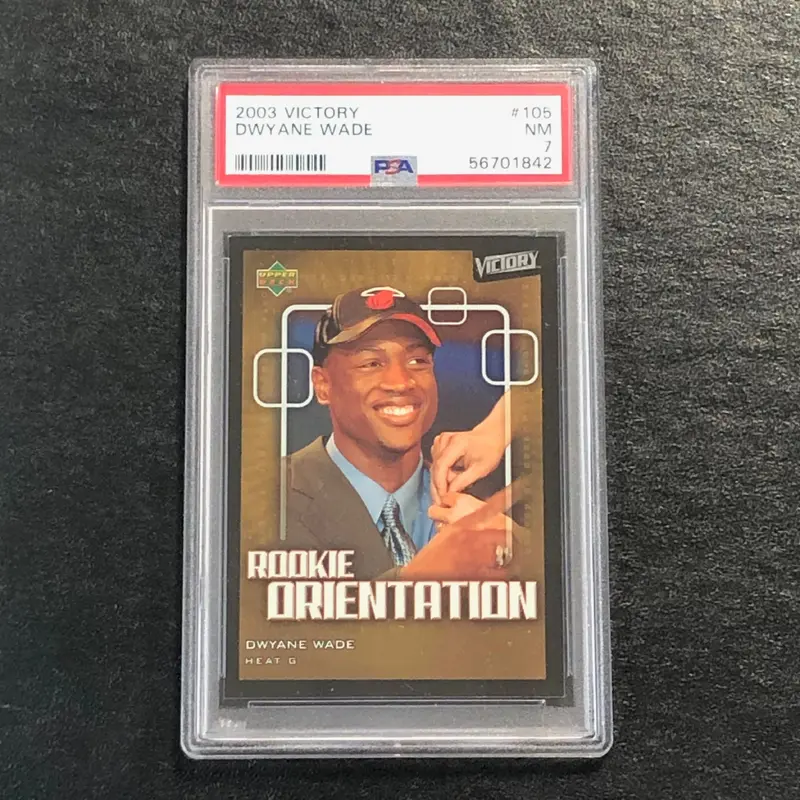 2003 Victory #105 Dwyane Wade PSA 7 NM RC Heat