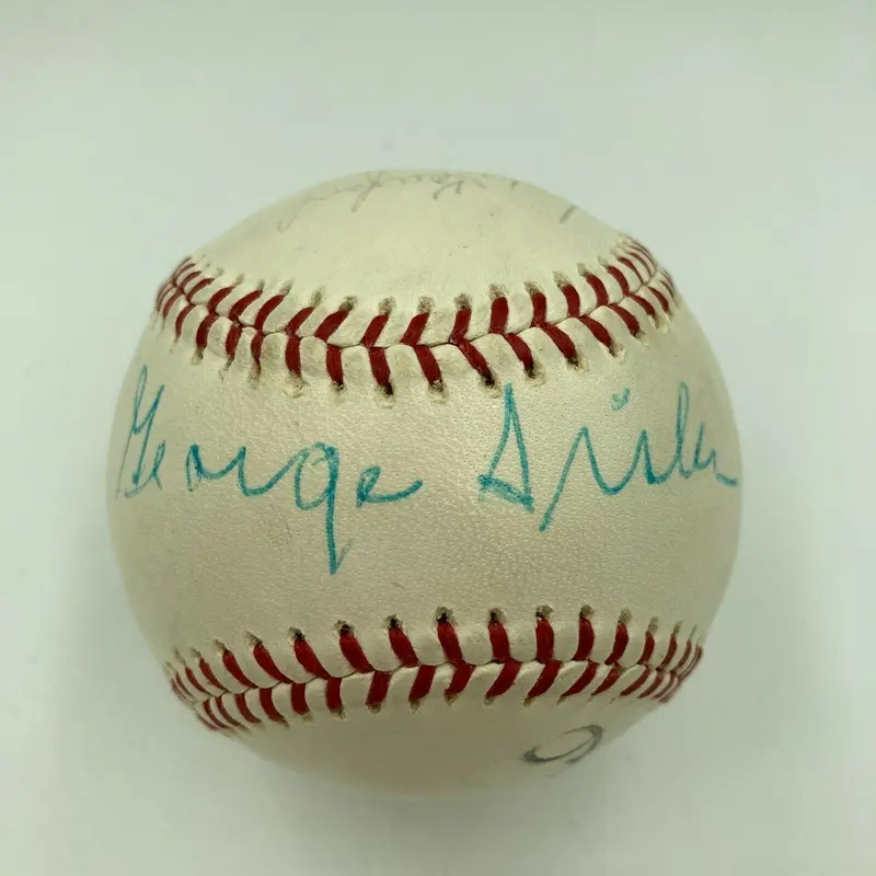 Beautiful George Sisler & Stan Musial Signed Baseball With JSA COA