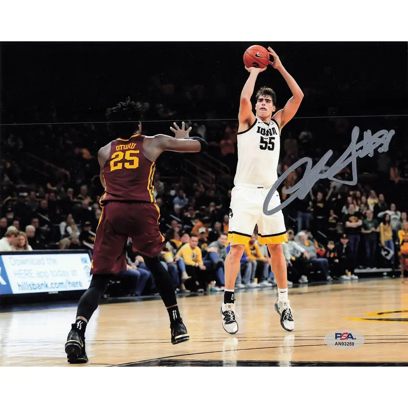 LUKA GARZA signed 8x10 photo PSA/DNA Autographed Iowa Hawkeyes
