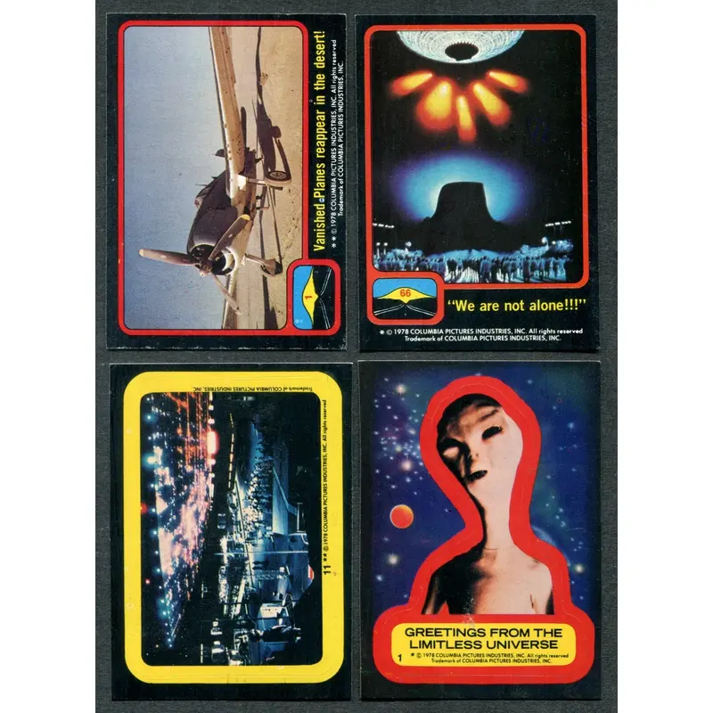 1978 Topps Close Encounters Complete Set (w/ stickers) (66/11) EX/MT NM