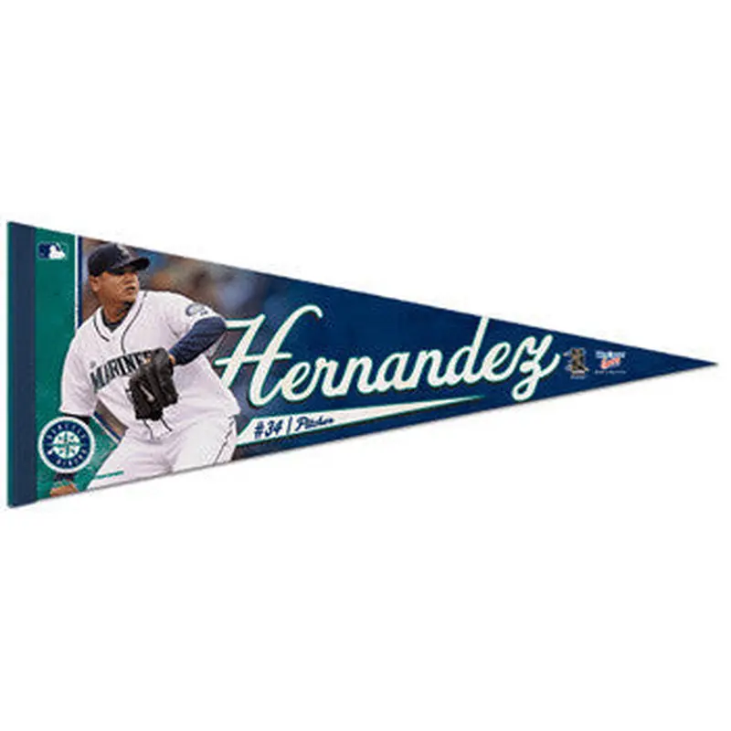 Felix Hernandez Seattle Mariners Premium Felt Collector's Pennant (LE /2010) - Wincraft
