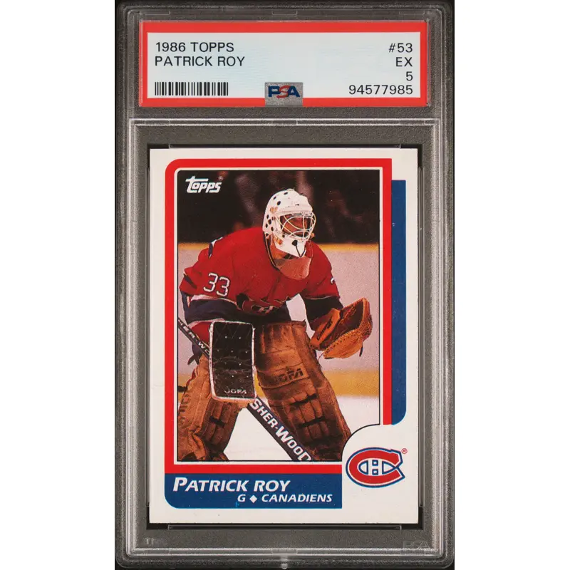 Patrick Roy 1986 Topps #53 PSA 5 EX 7985