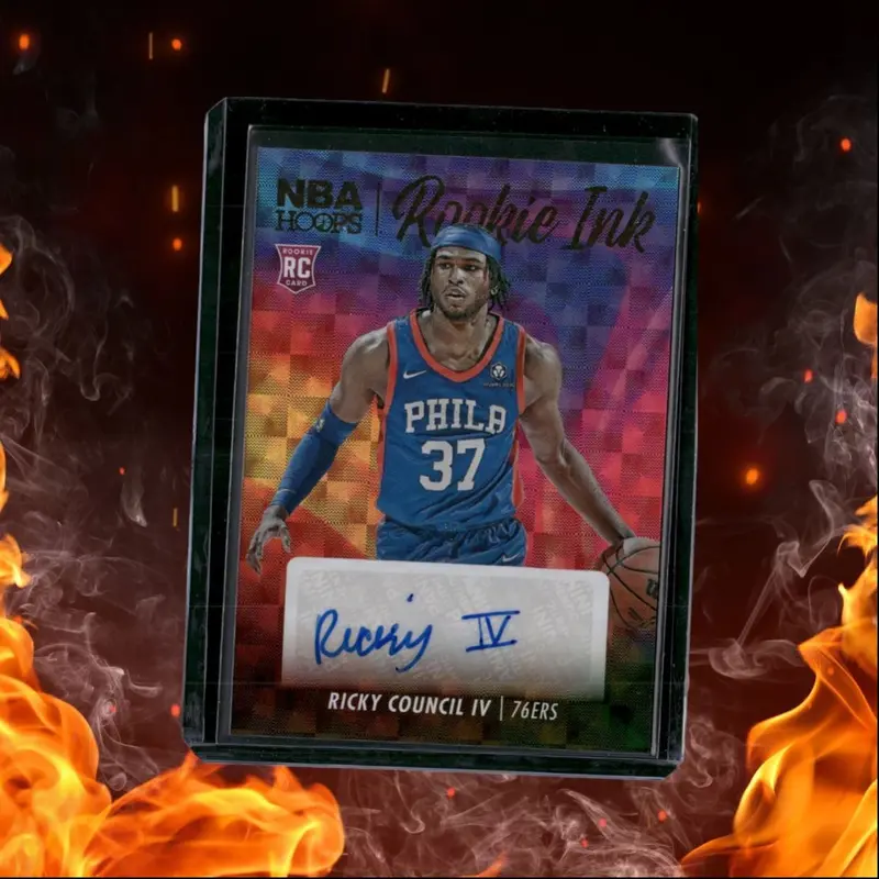 2023-24 Panini NBA Hoops Ricky Council IV Rookie Auto #RI-RCF
