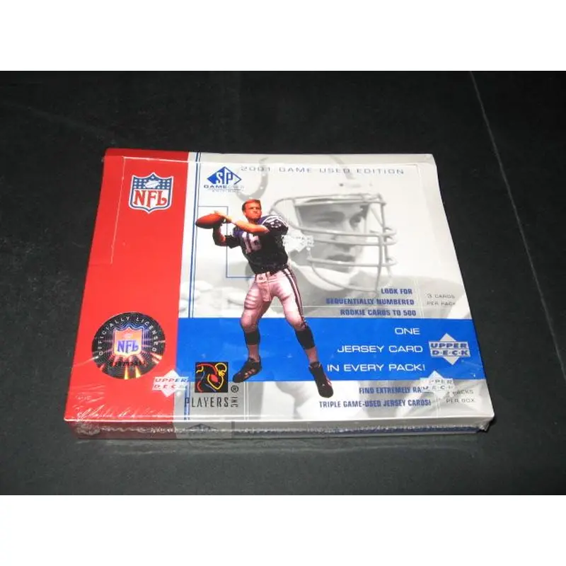 2001 Upper Deck SP Game Used Football Box (Hobby)