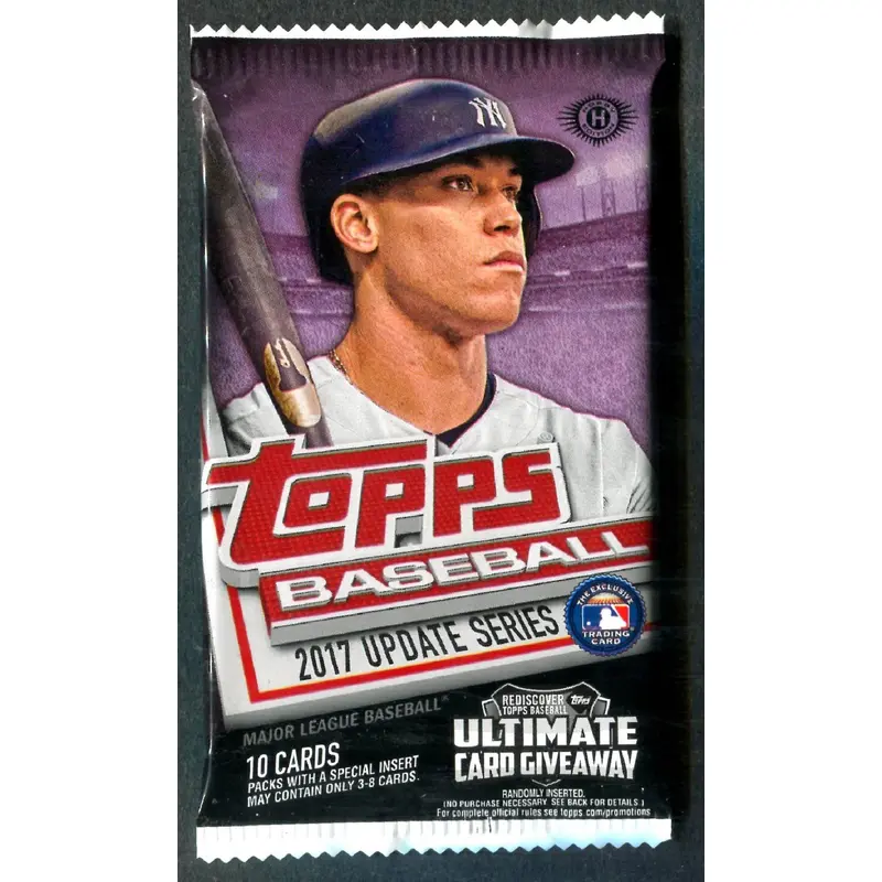 2017 Topps Baseball Unopened Update Series Pack (Hobby) (10)