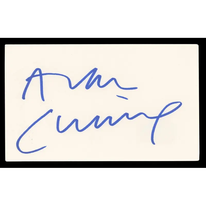 Alan Cumming The Good Wife Authentic Signed 3x5 Index Card BAS #BL96794