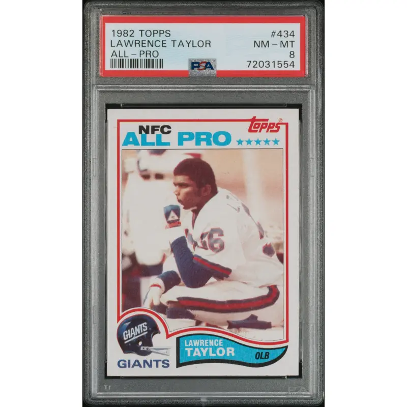 Lawrence Taylor 1982 Topps #434 PSA 8 Nm-Mint