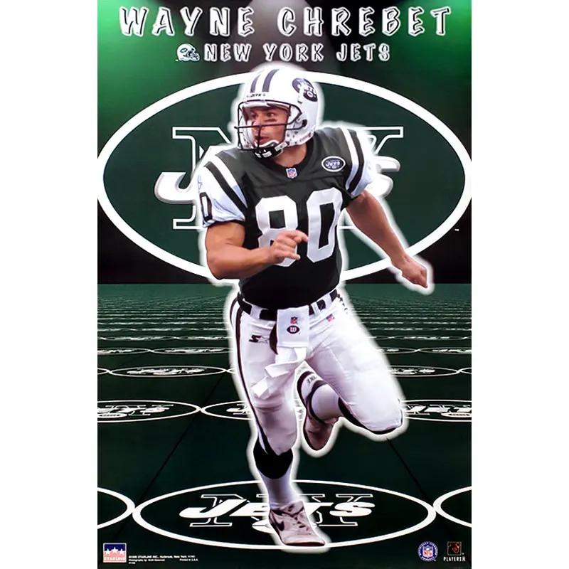 Wayne Chrebet "Matrix" New York Jets NFL Action Poster - Starline 1999