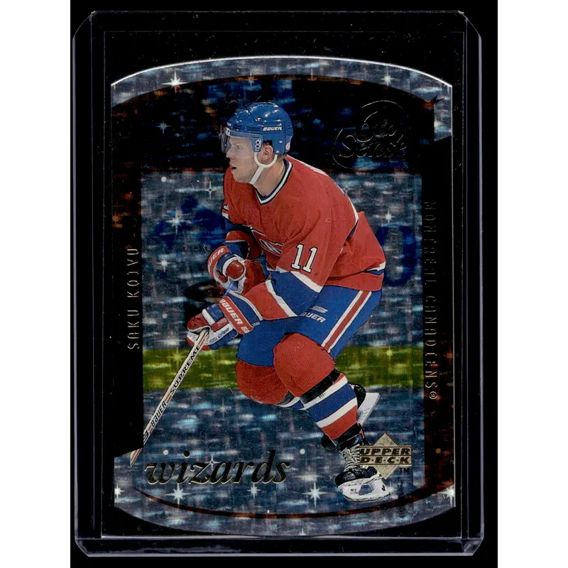 1997-98 Upper Deck - 6th Sense - Wizards Die-Cut - Saku Koivu #SS15 /100